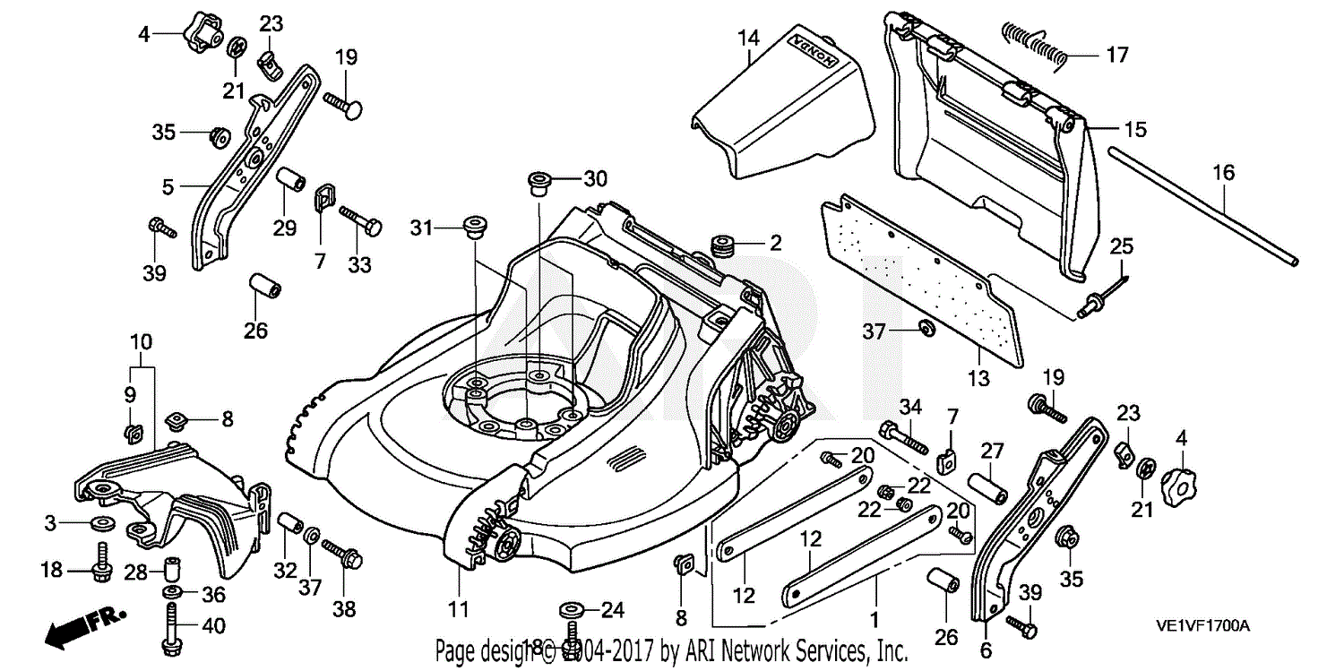 honda lawn mower part numbers