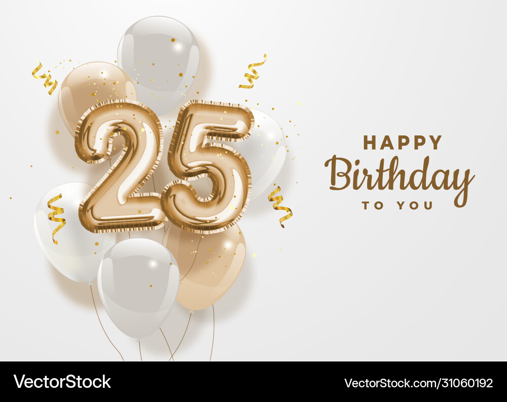 25th birthday png