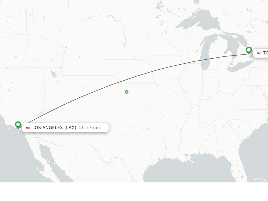 flight to lax from yyz