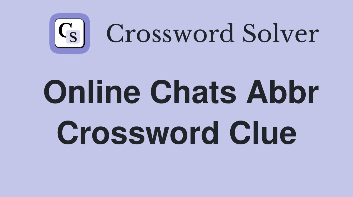 online chats abbr