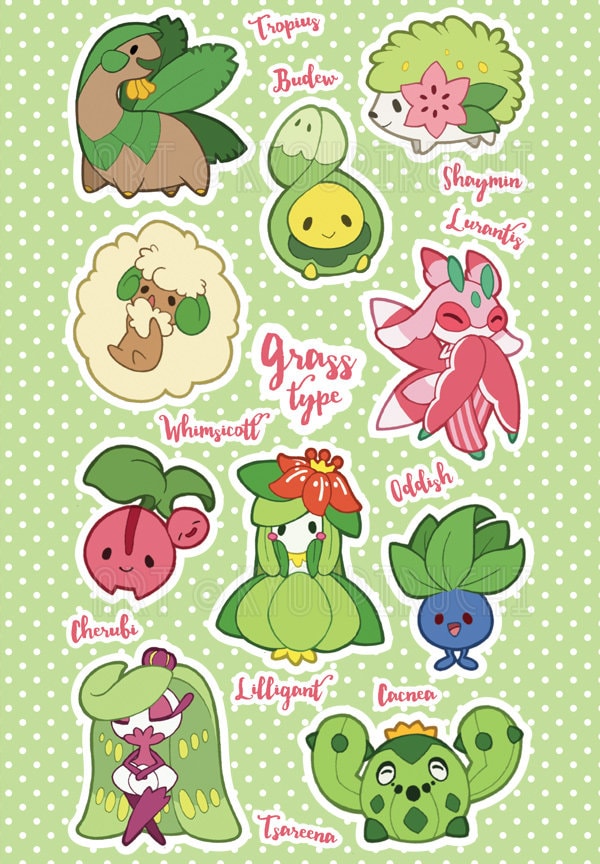 grass types pokemon