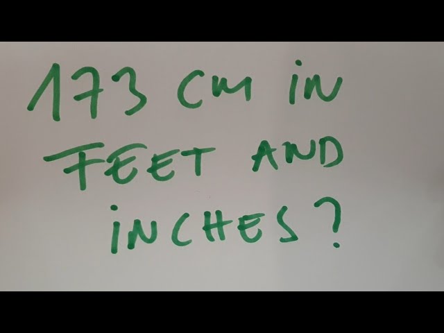 173 cm in feet