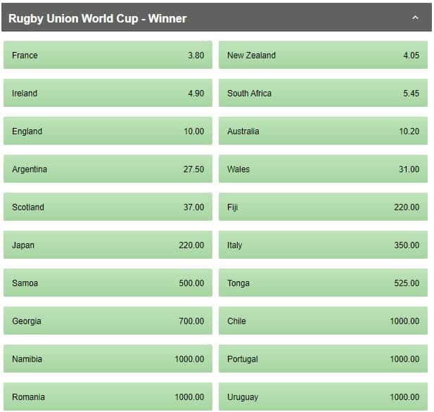 oddschecker rugby world cup