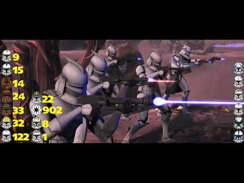 how many clones died in the clone wars