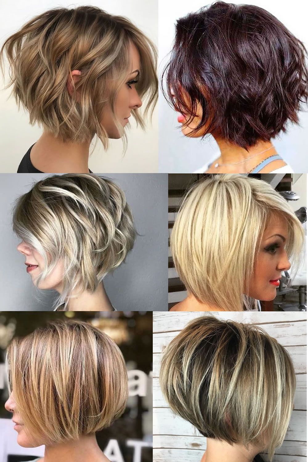 layered short bob cut