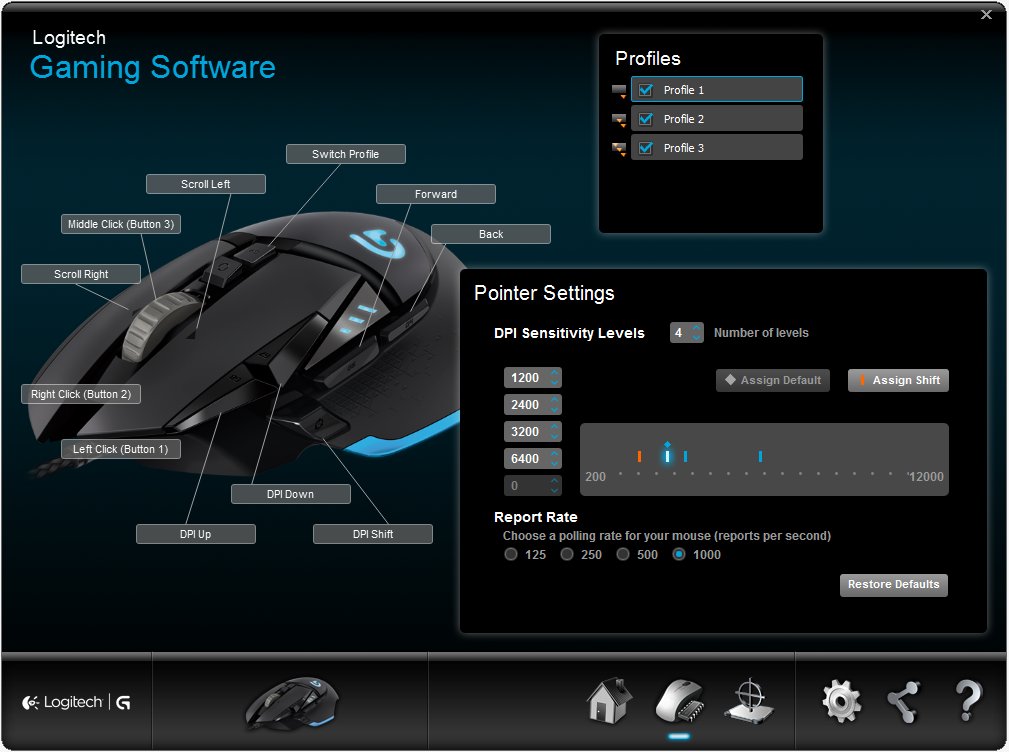 logitech g502 program