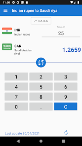 inr to saudi riyal