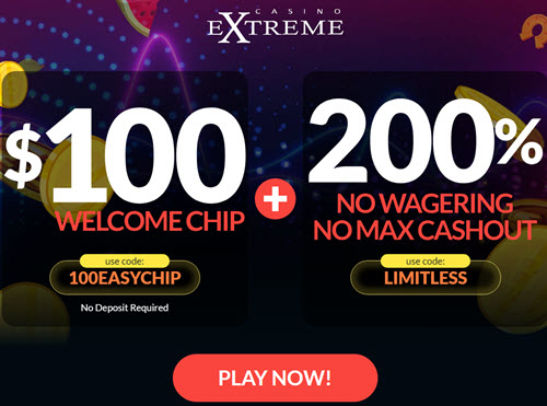 limitless casino 100 free chip