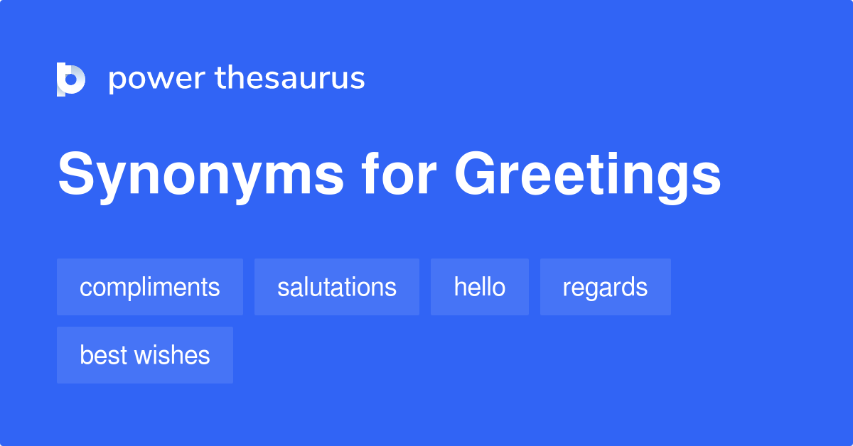 salutations thesaurus