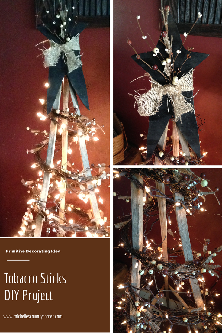 how to make a tobacco stick christmas tree