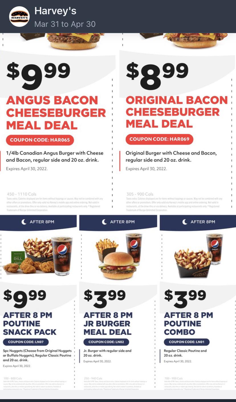 harveys coupons codes