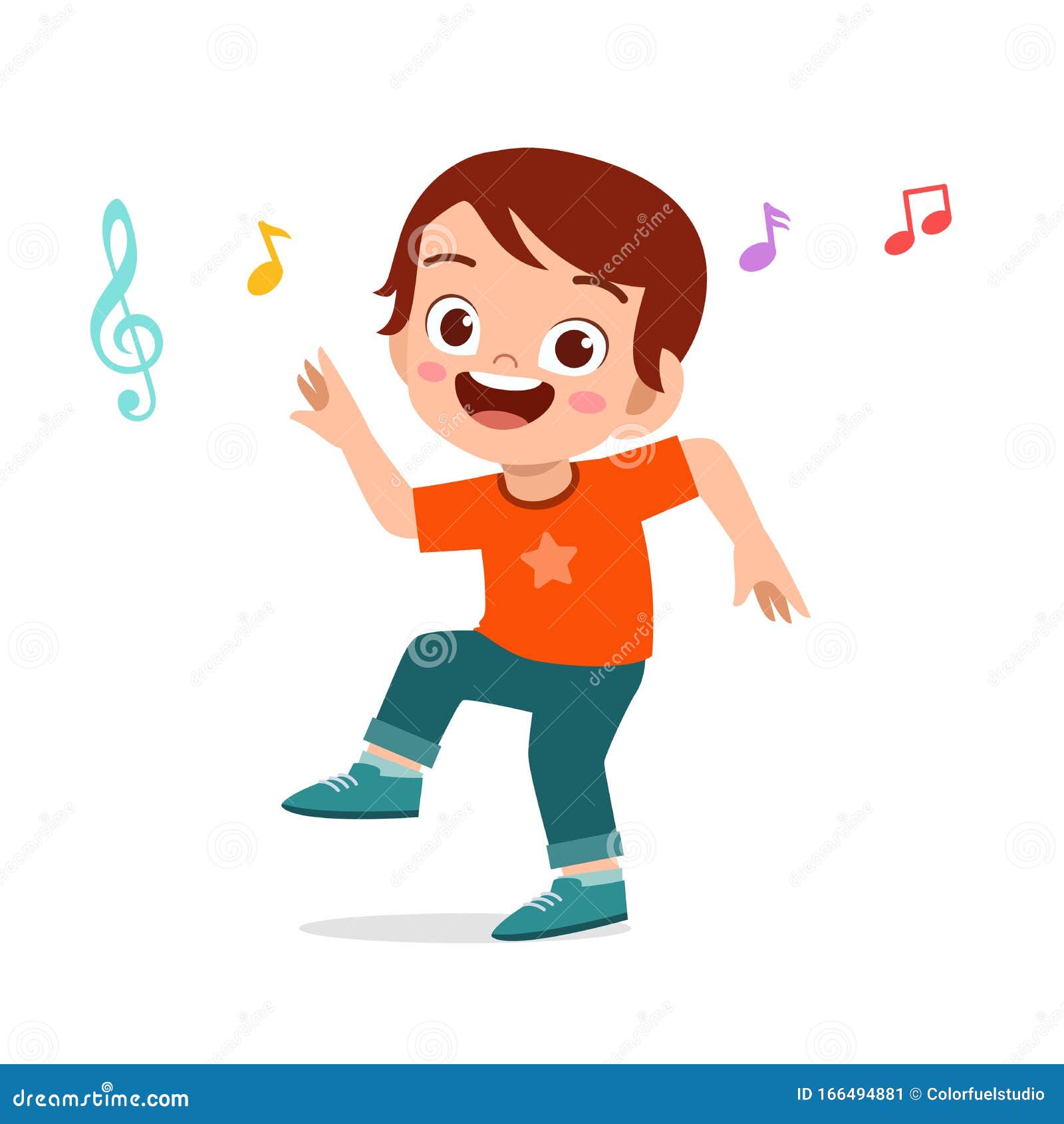 boy dancing clipart