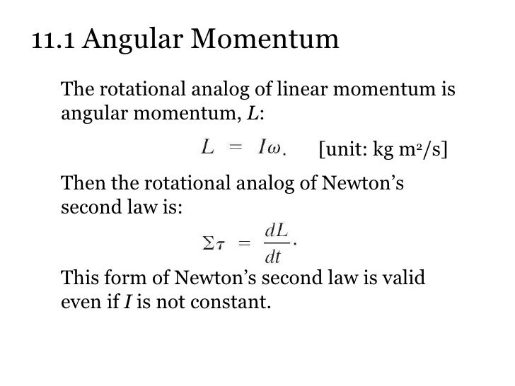 si unit of angular momentum is