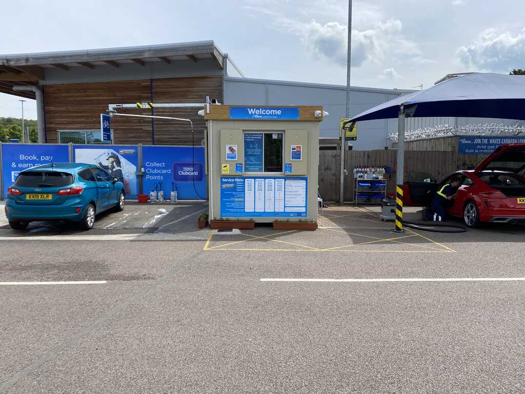 waves car wash tesco