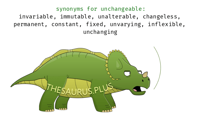 unchangeable synonym