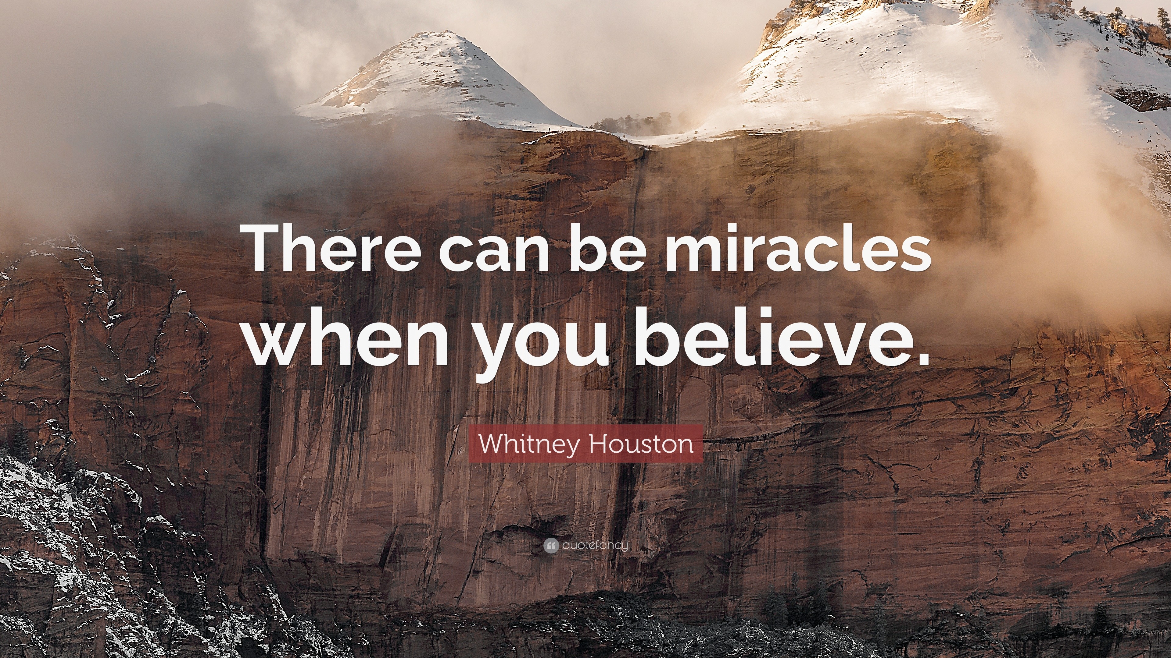 whitney houston there can be miracles