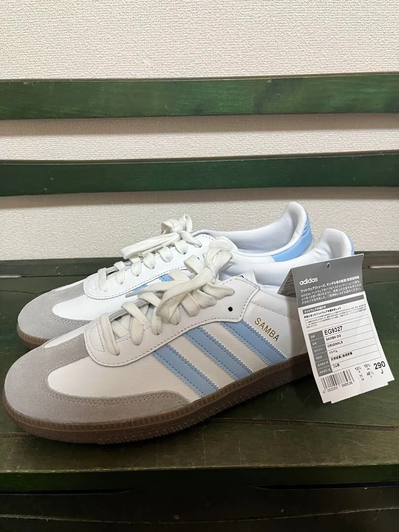 adidas samba light blue