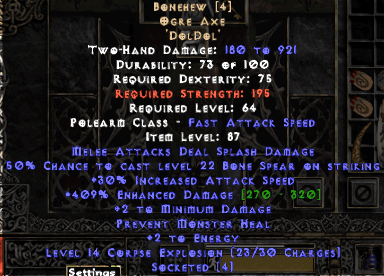 merc weapons diablo 2