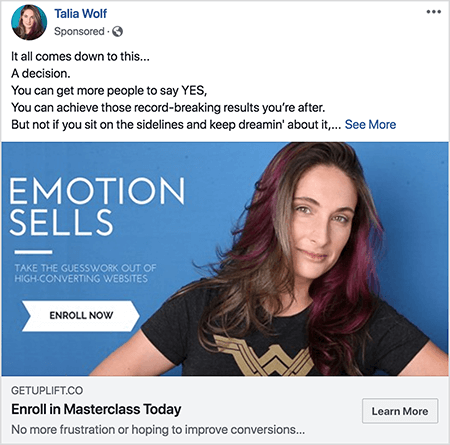 talia wolf emotion sells the masterclass