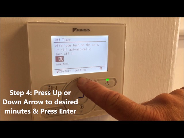 daikin how to turn on heating