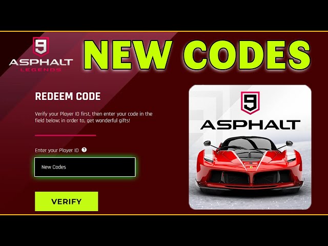 asphalt redeem code