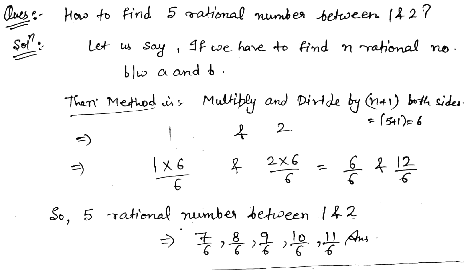 find 5 rational between 1 and 2