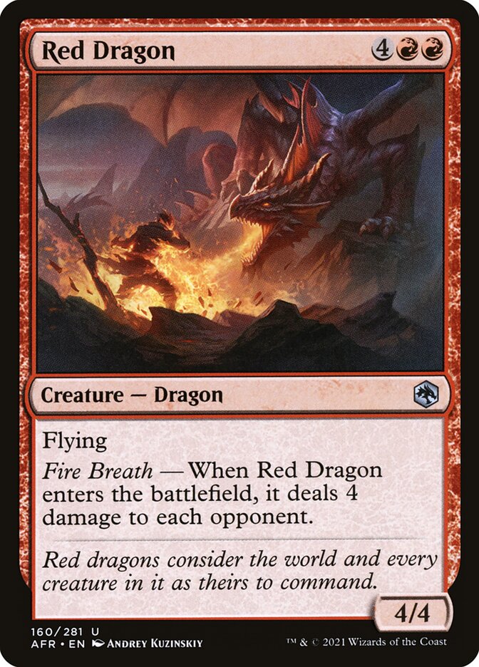 magic cards dragon