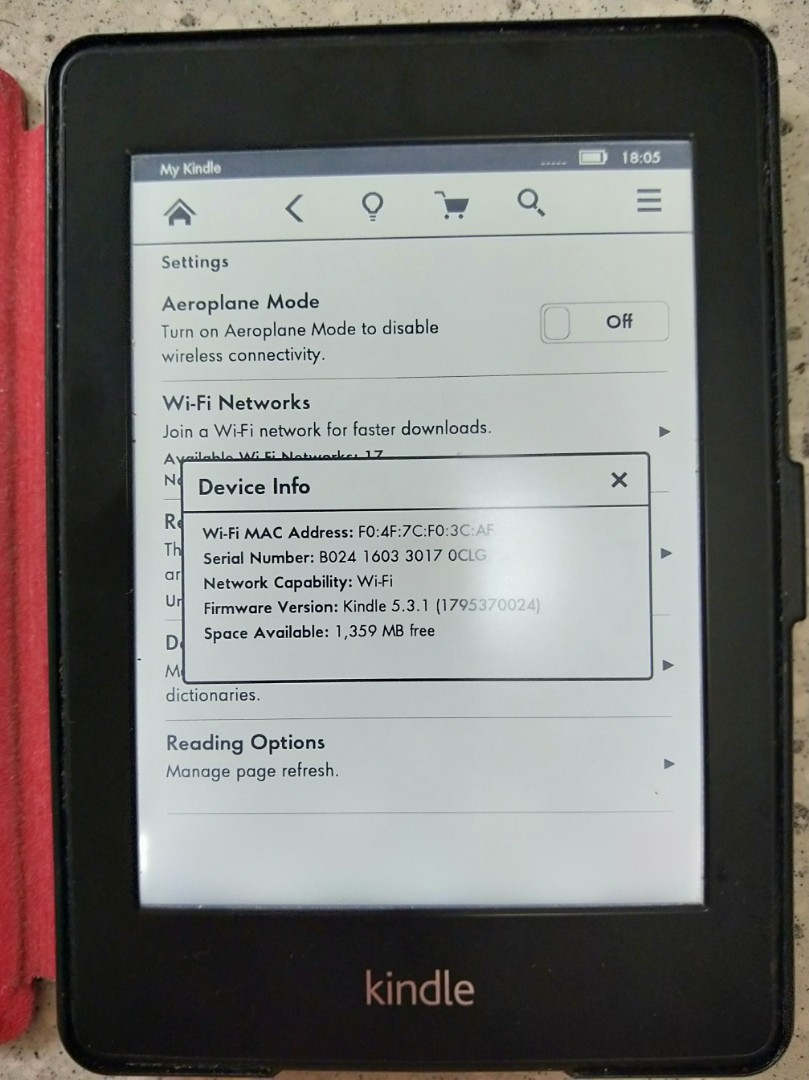 kindle sticky back