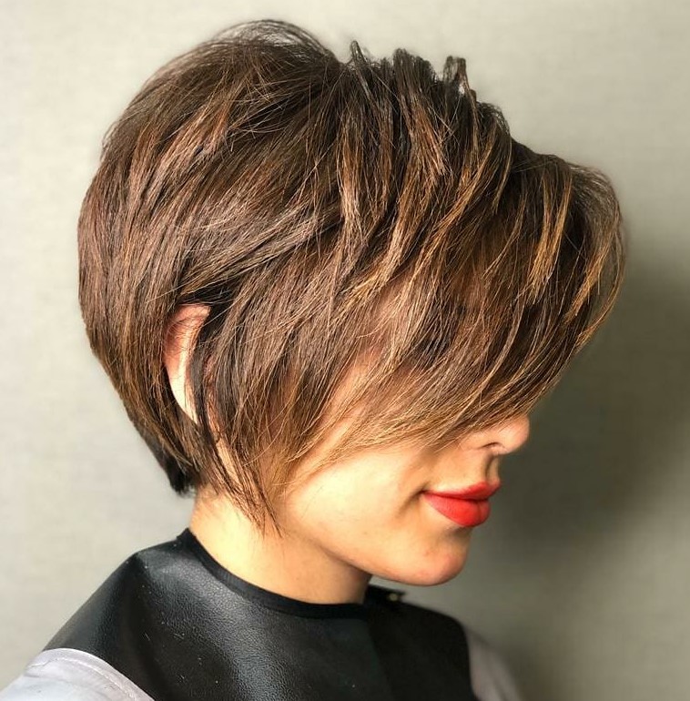 haircuts with bangs and layers for short hair