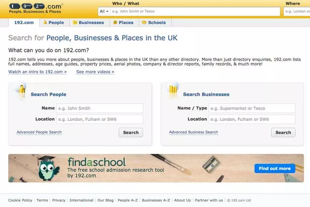 192.com people finder