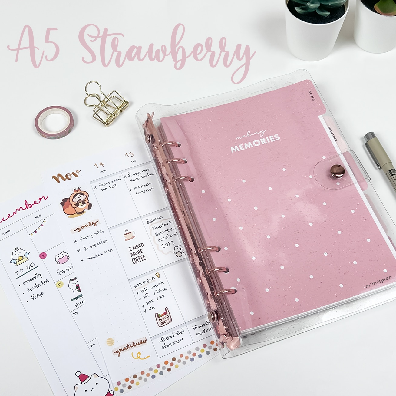 a5 6 ring binder