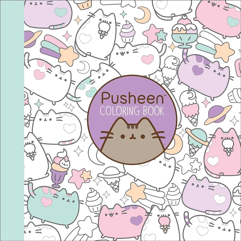 pusheen coloring pages