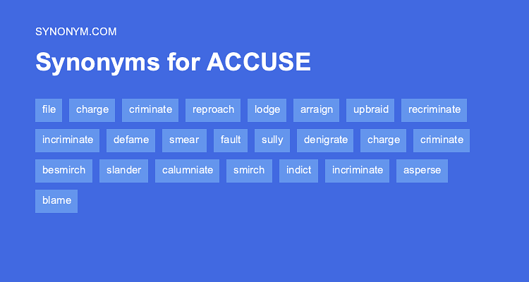 accuse synonym