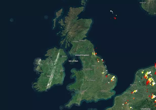 uk lightning map