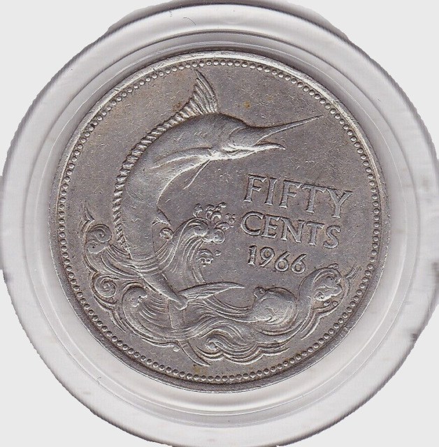 1966 bahamas 50 cents