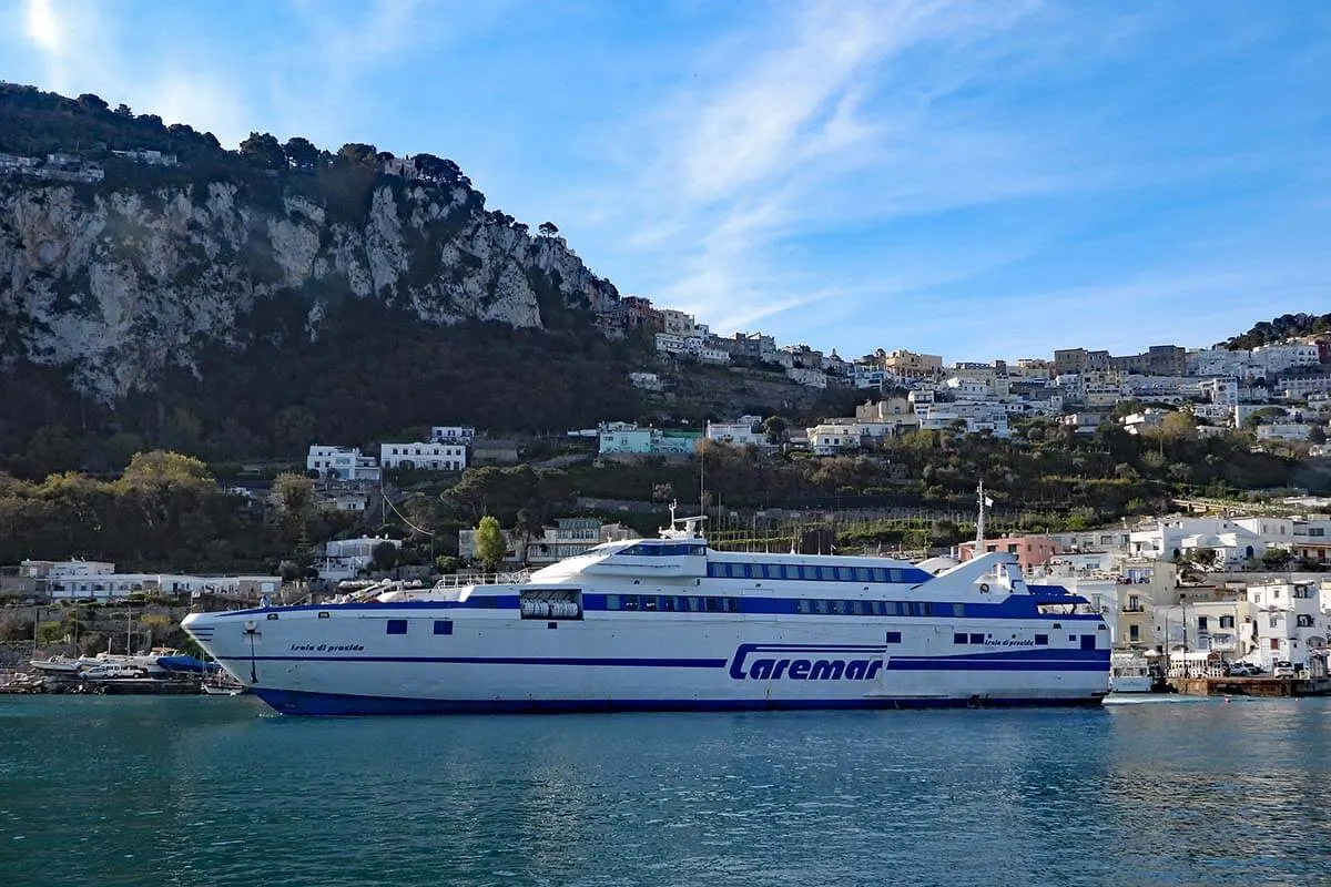 capri ferry from sorrento