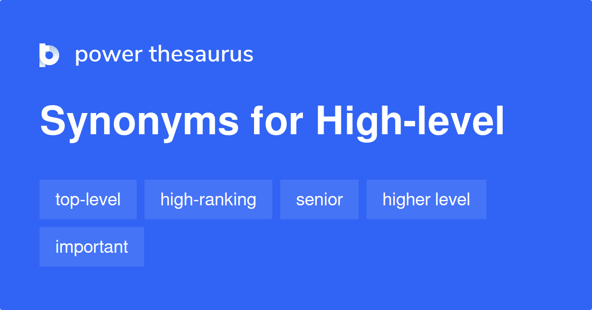 high level synonym