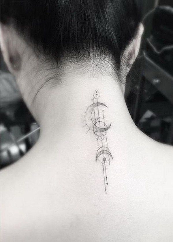 neck and back tattoos