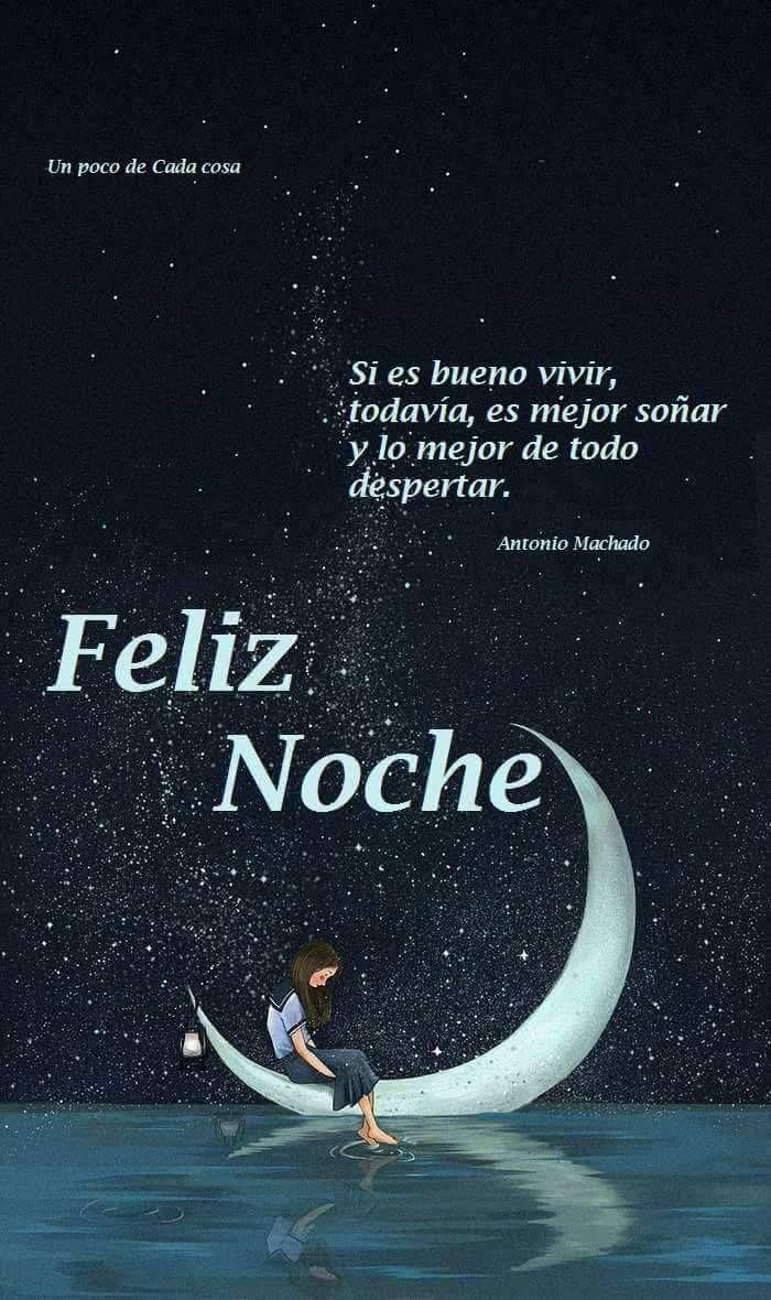 buenas noche feliz pensamientos positivos