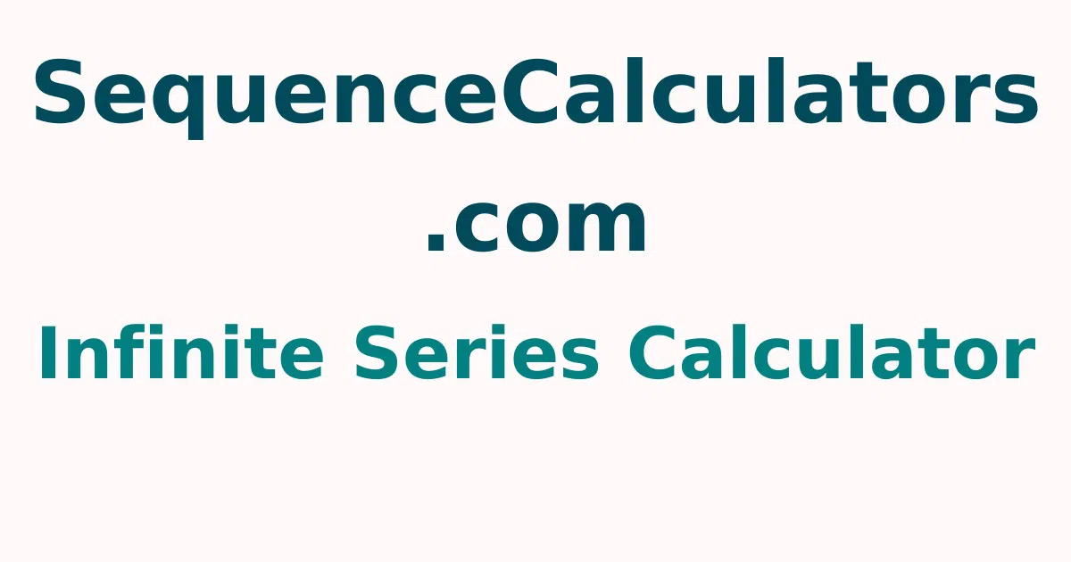 infinite series calculator