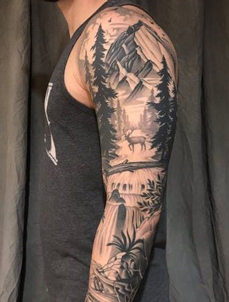 sleeve tattoo nature