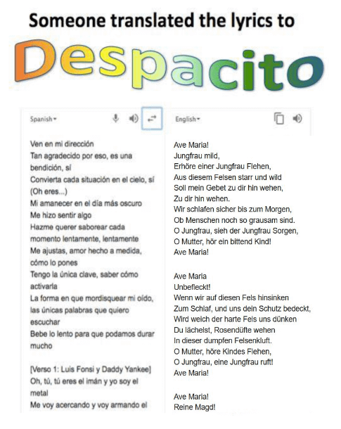 translate the song despacito