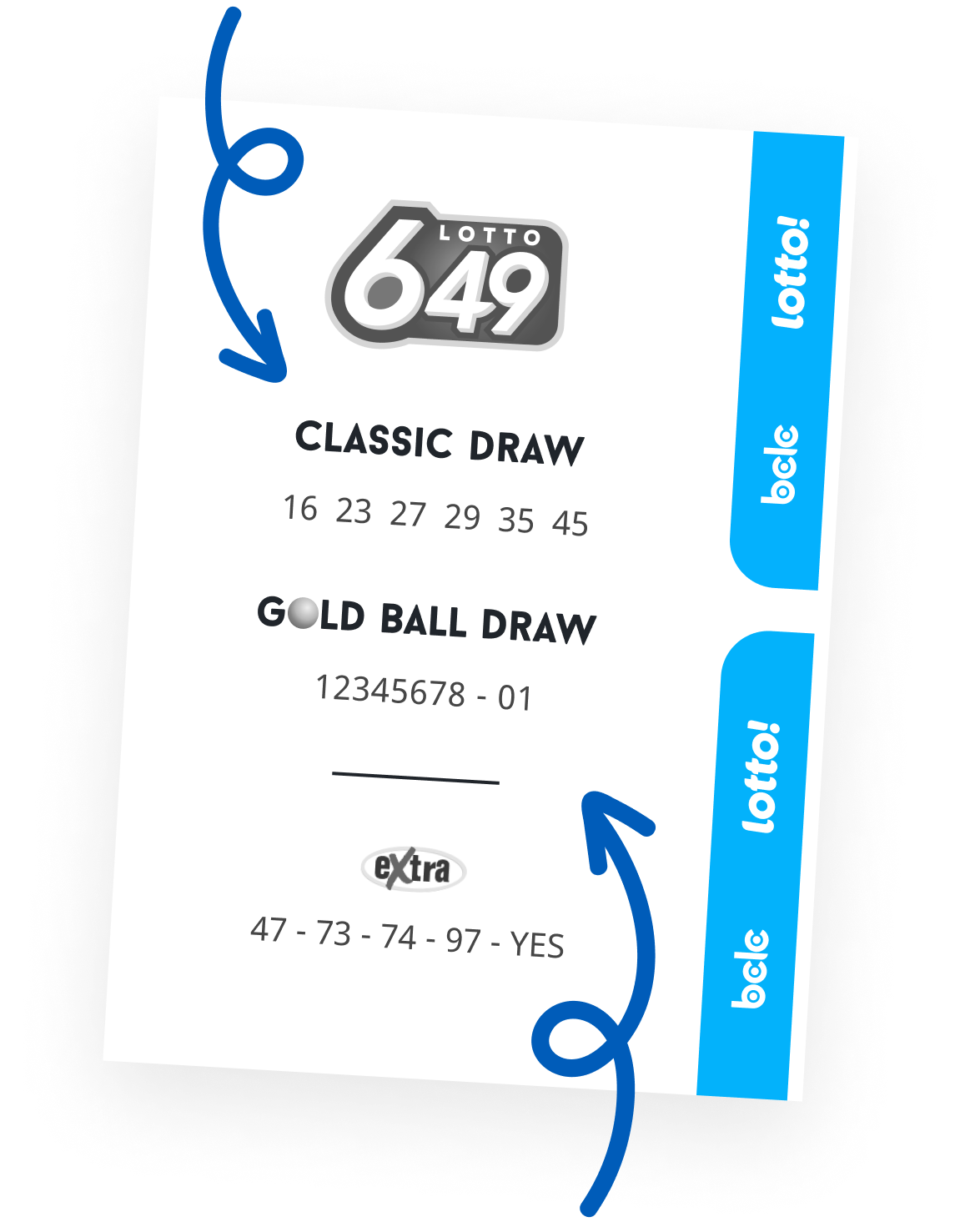 lotto 649 extra winning numbers today