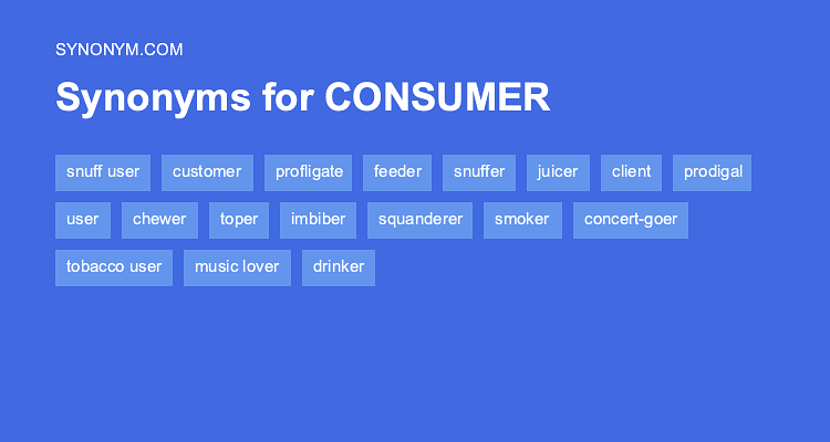 consumer thesaurus