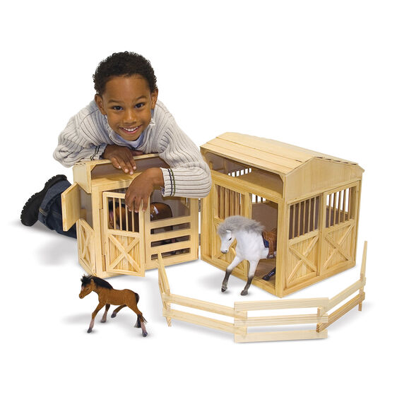 melissa and doug horse stable