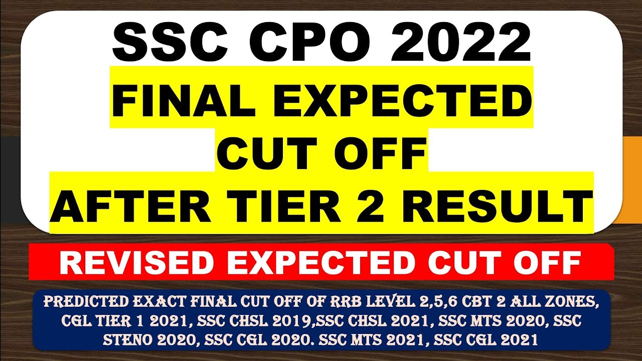 ssc cpo cut off 2021 tier 1