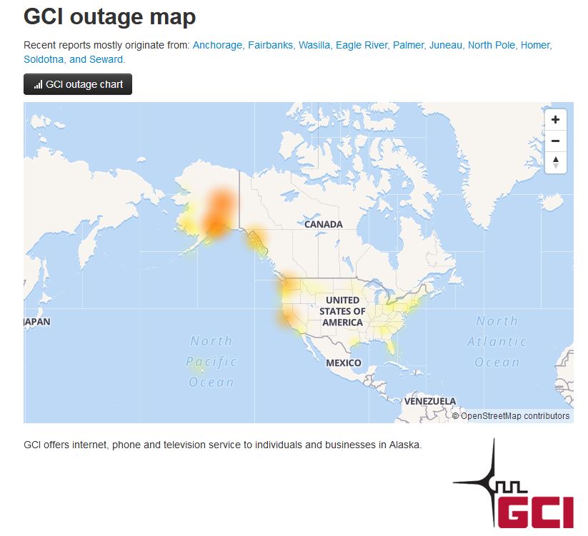 is gci down