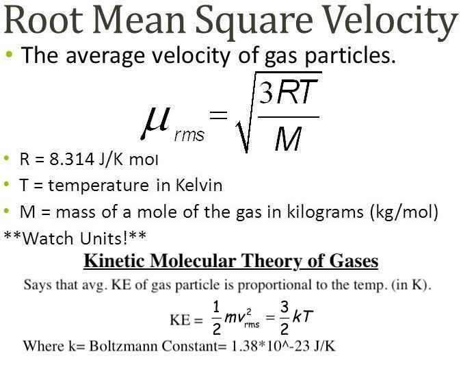 root mean square speed