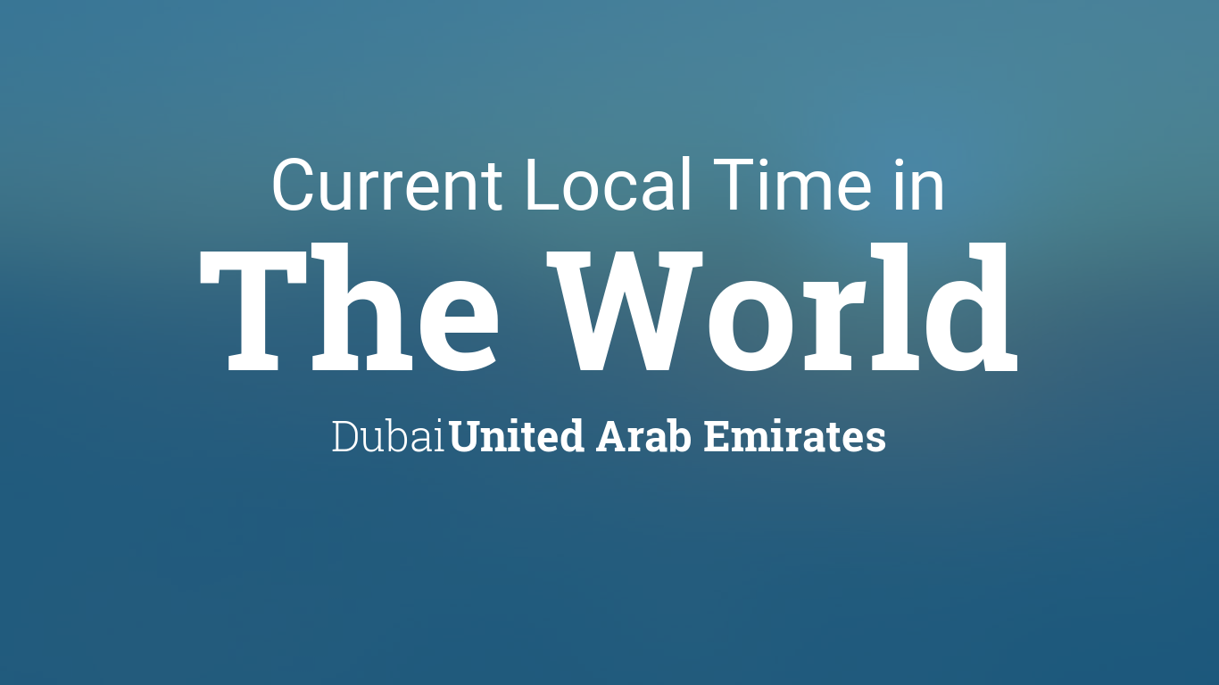 current local time in dubai