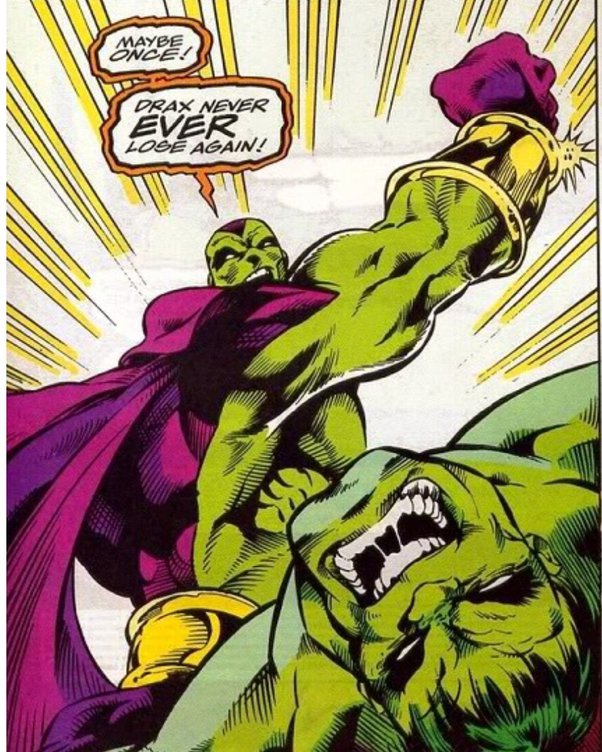 drax the destroyer vs hulk